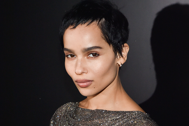 Zoë Kravitz is pictured at Paris Fashion Week