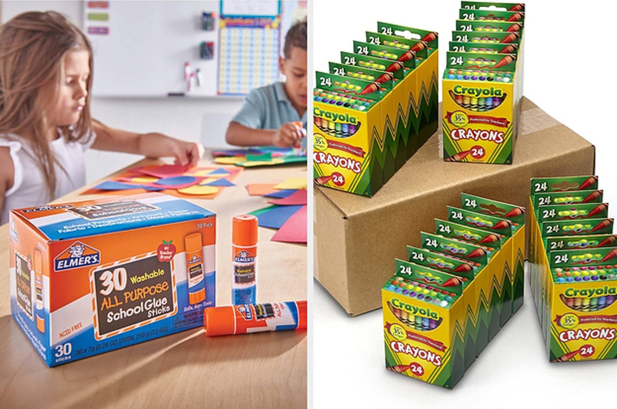 Elmer's Washable All Purpose School Glue Sticks, Clear, 30-box