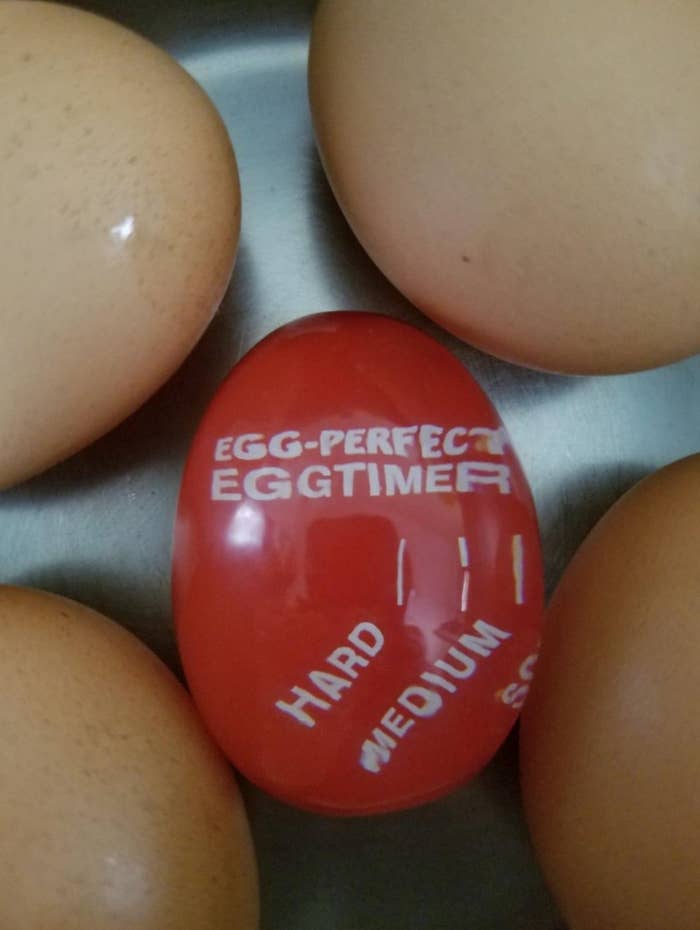 the egg timer in red