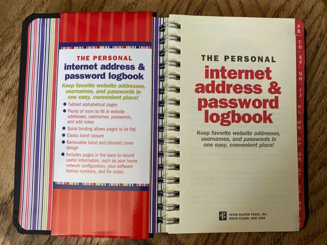 the personal address notebook
