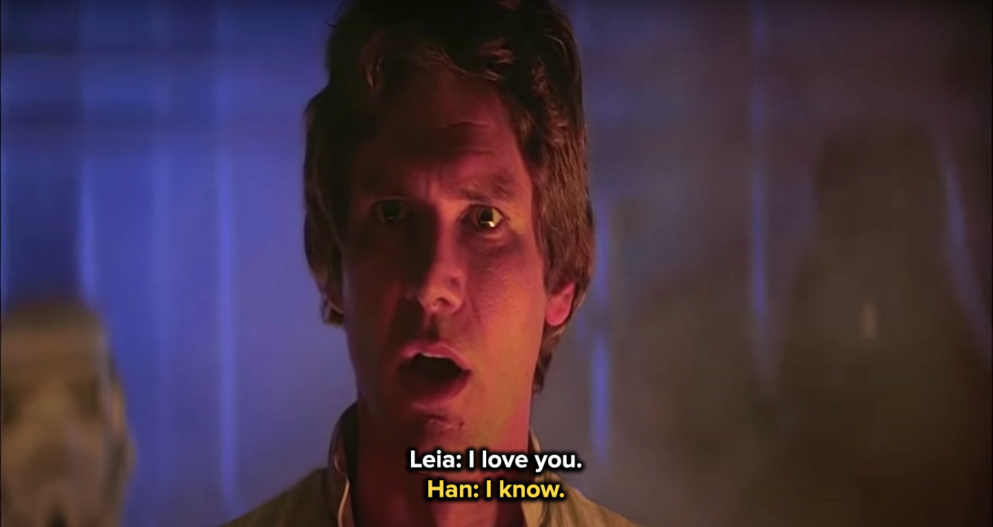 Han delivers the line before he&#x27;s taken into captivity