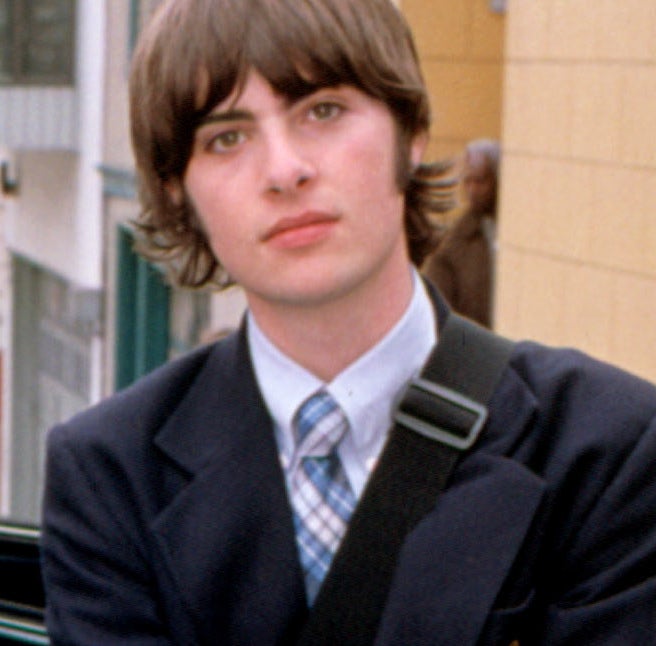 Michael in his school uniform