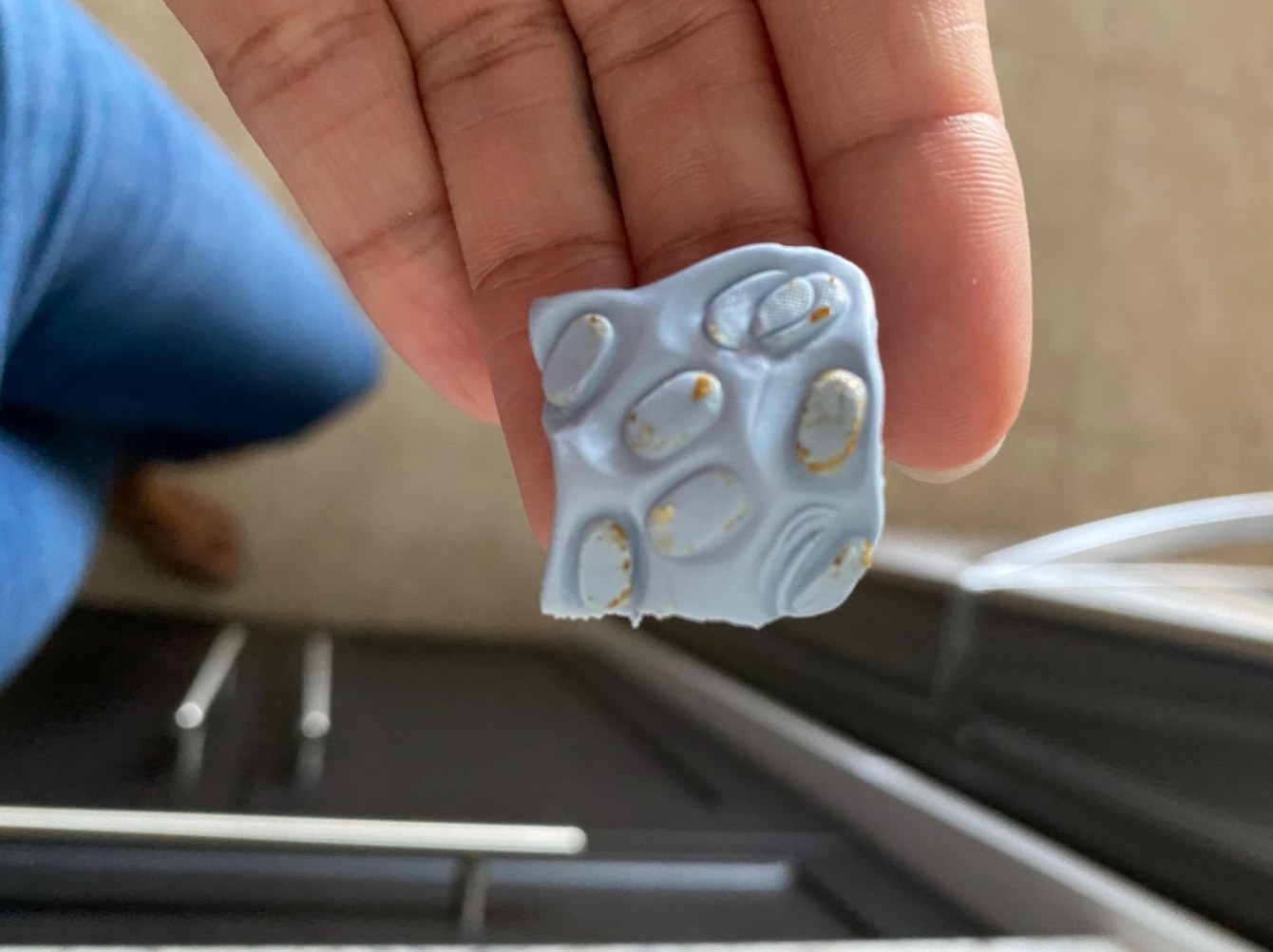 the reviewer&#x27;s airpod cleaning putty