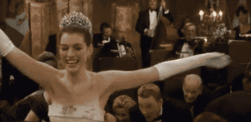 Anne Hathaway dancing in The Princess Diaries
