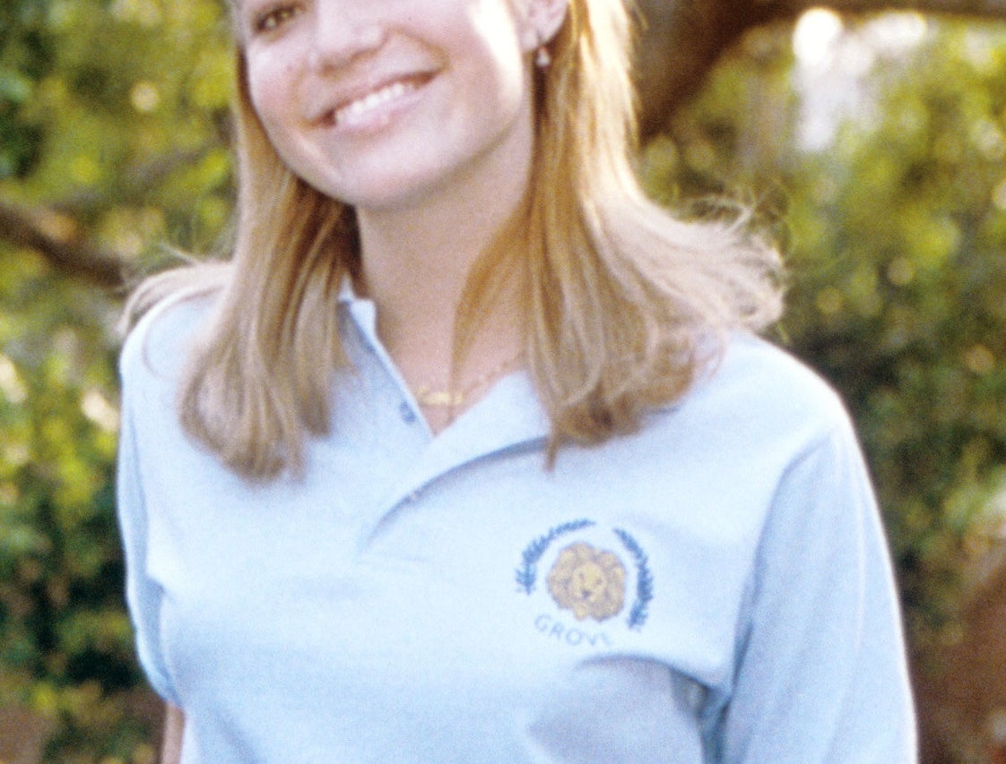 Lana in her school uniform