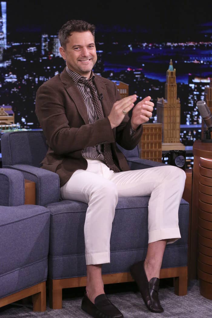 Joshua Jackson is pictured during an appearance on The Tonight Show Starring Jimmy Fallon