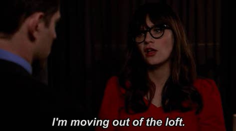 Jess saying she&#x27;s moving out of the loft on &quot;New Girl&quot;