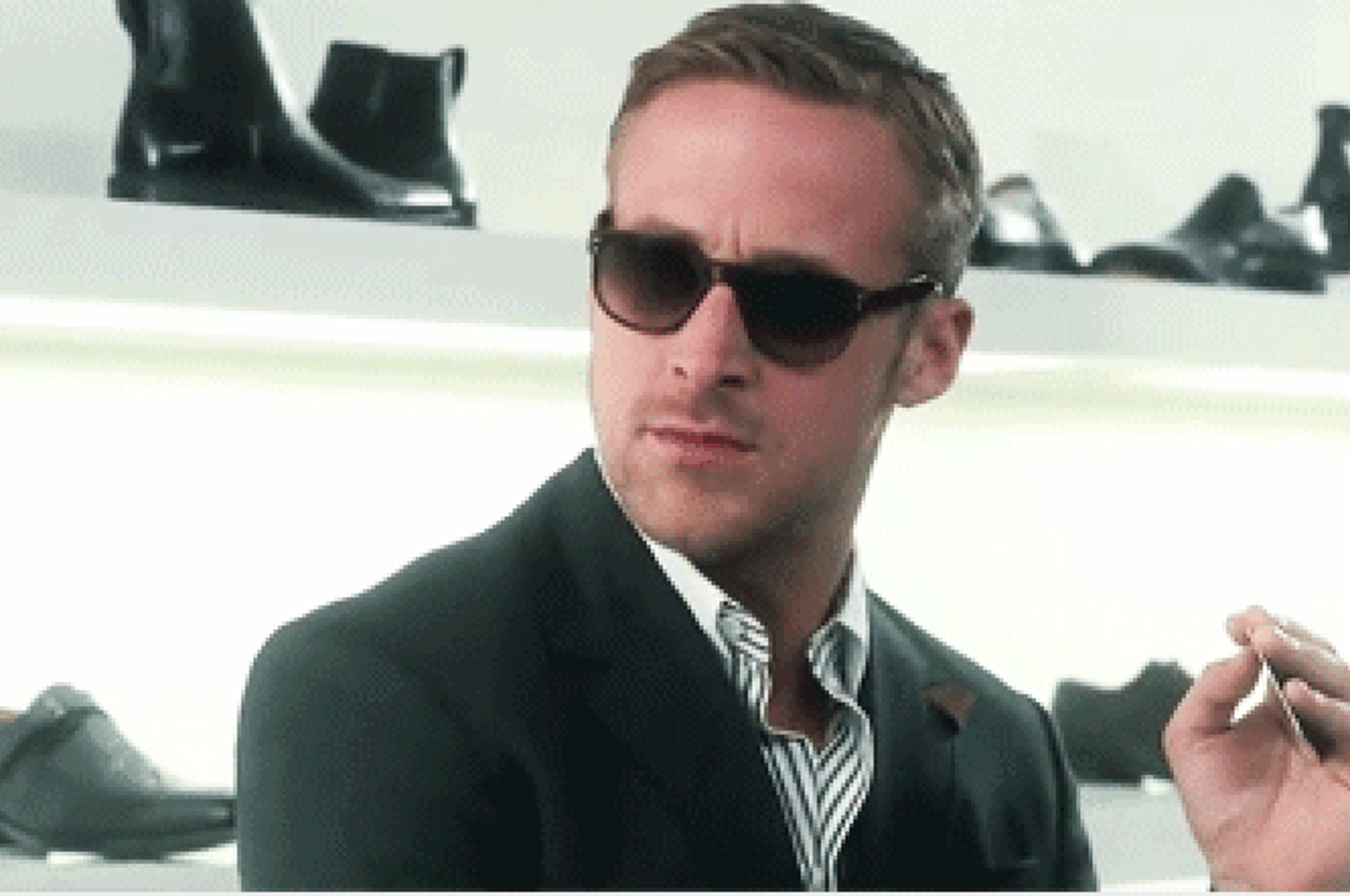 ryan gosling looking surprised and disgusted