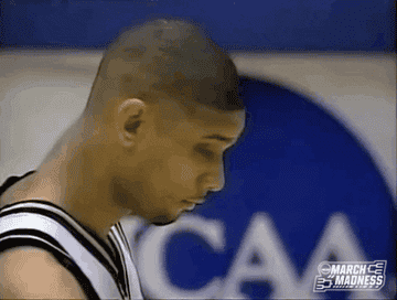 Tim Duncan during March Madness in 1997