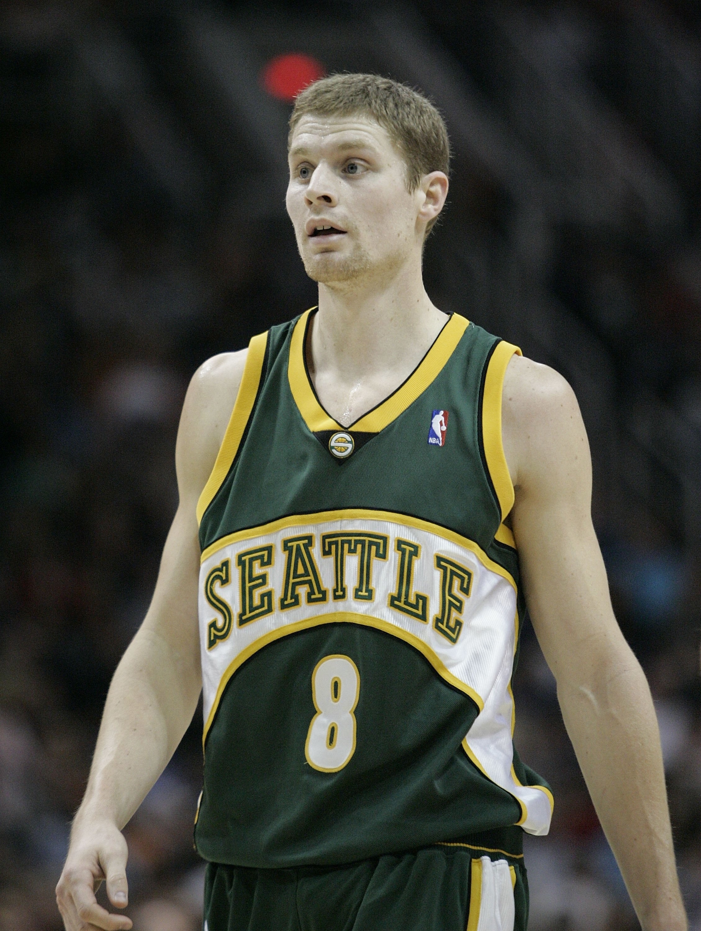 Green Seattle jersey with a white banner over chest that says &quot;Seattle&quot;