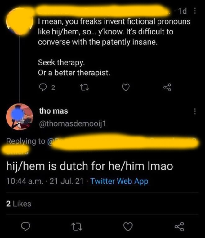 person who doesn&#x27;t understand pronouns
