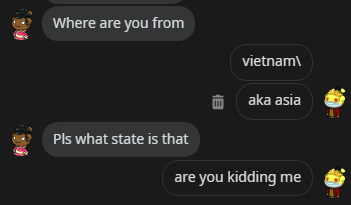 person who think asia is a US state