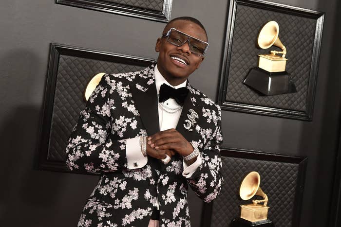 DaBaby on the red carpet