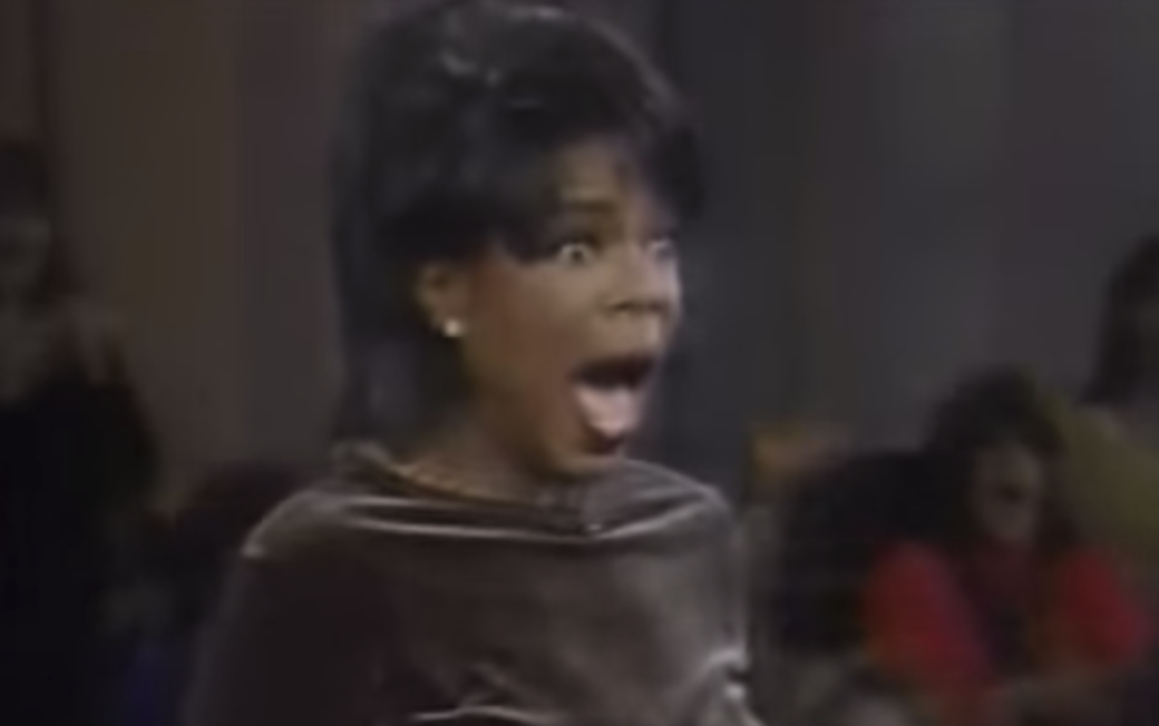 Oprah looking shocked