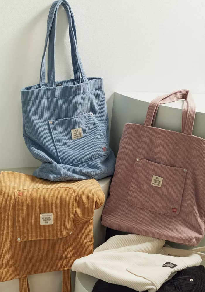 four of the bags in different colors