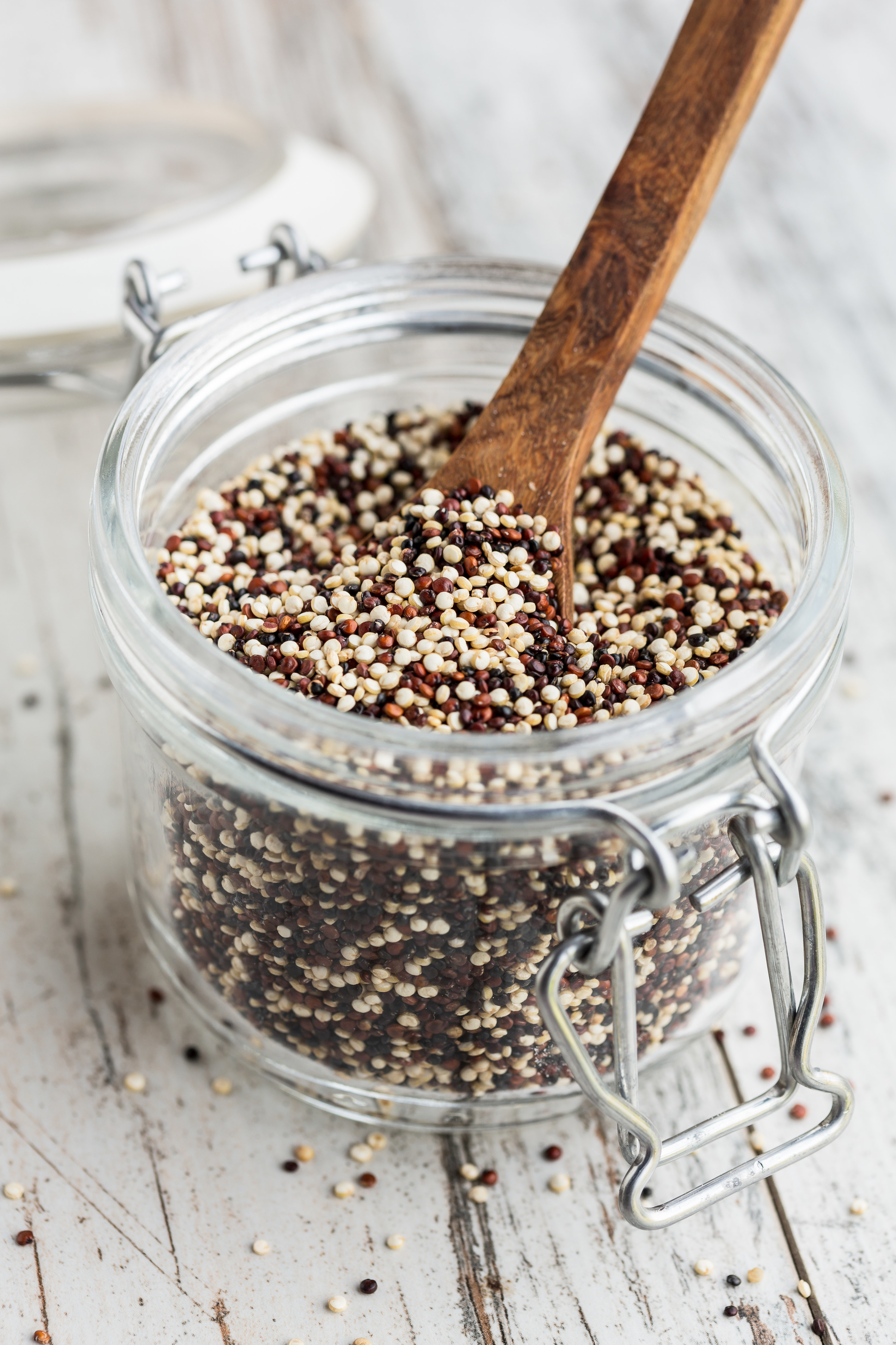 Jar of quinoa