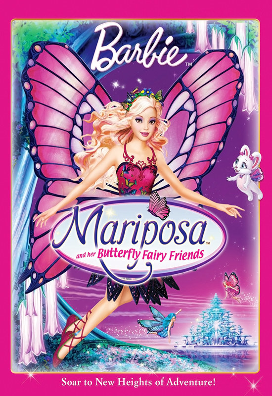 animated barbie with butterfly wings