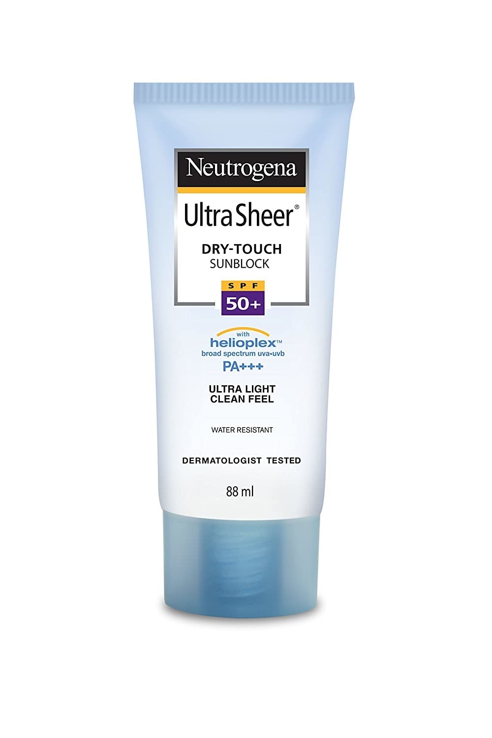 Neutrogena ultra sheer dry touch sunblock with SPF 50+