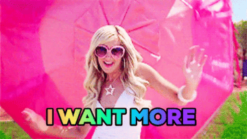 gif of sharpay in high school musical saying &quot;I want more&quot;