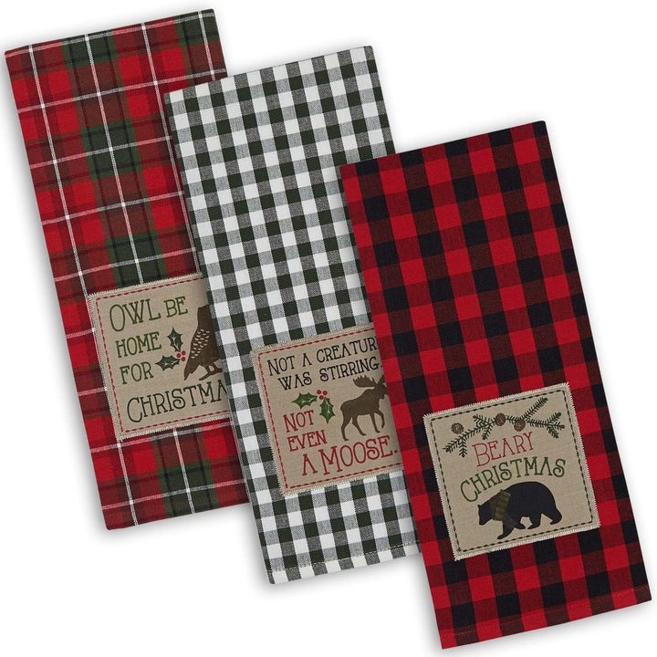 The holiday dish towels