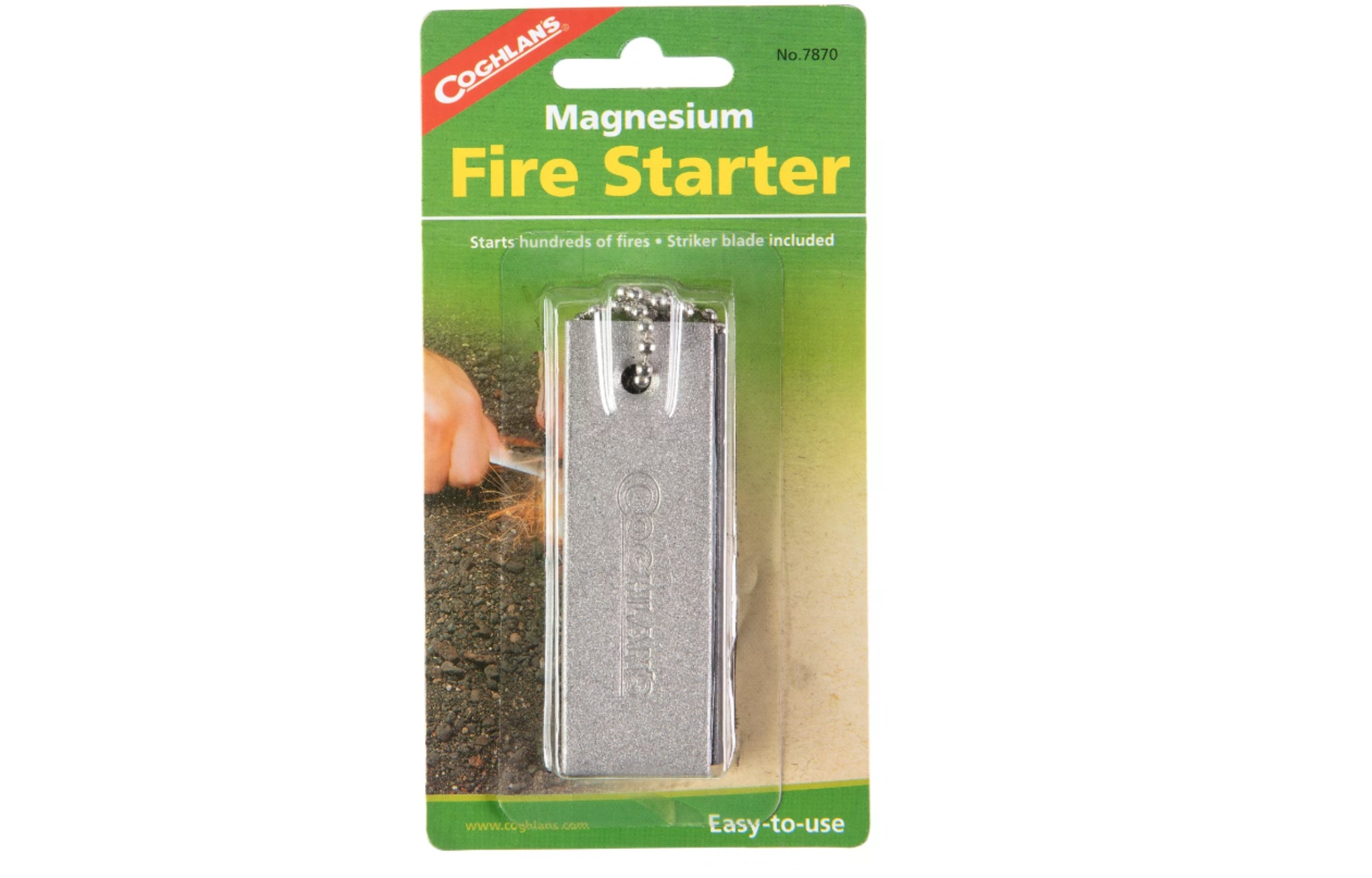 the fire starter in its packaging