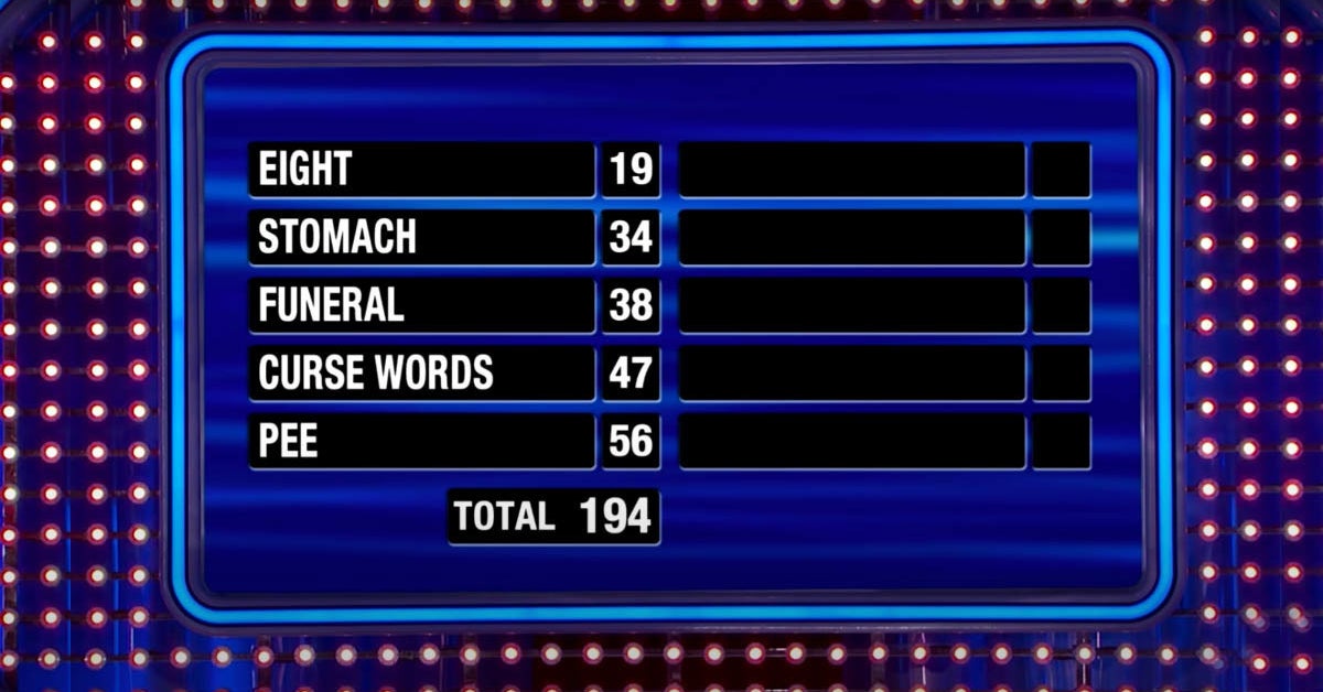 Family Feud Fast Money Quiz Can You Get 200 Points 