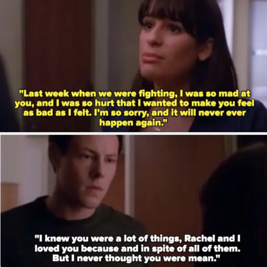 Rachel tells Finn she wanted to make him &quot;feel as bad as she felt,&quot; Finn says he knew she was a lot of things but never thought she was mean