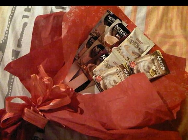 BuzzFeed Community user&#x27;s photo of their instant coffee bouquet