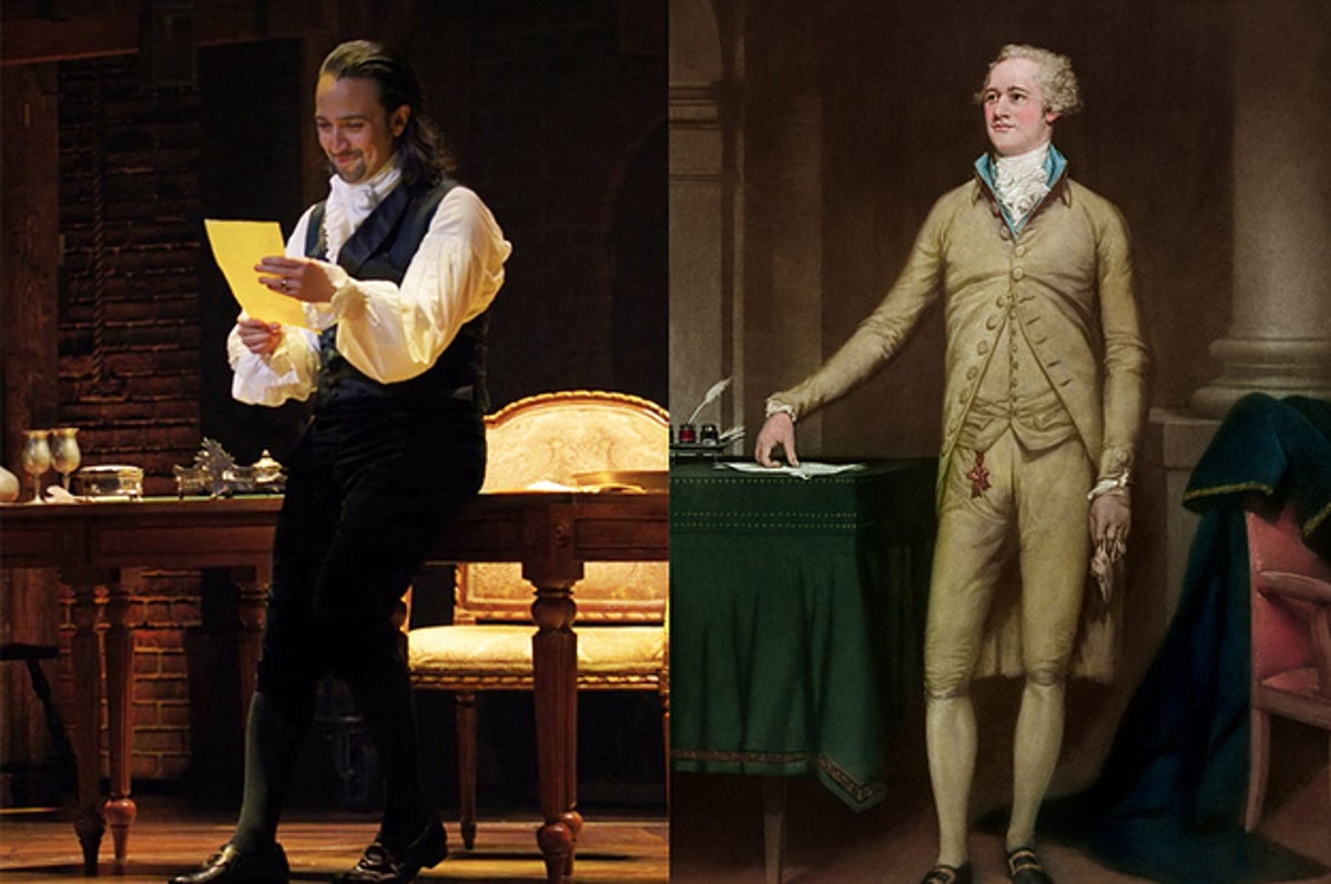 Alexander Hamilton’s costume in Hamilton was a mix of different centuries and cut relatively loose.