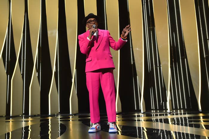 Spike Lee speaks onstage at the Cannes Film Festival&#x27;s opening ceremony