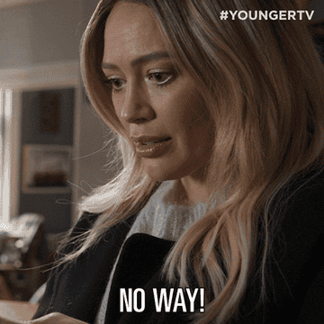 Character saying no way
