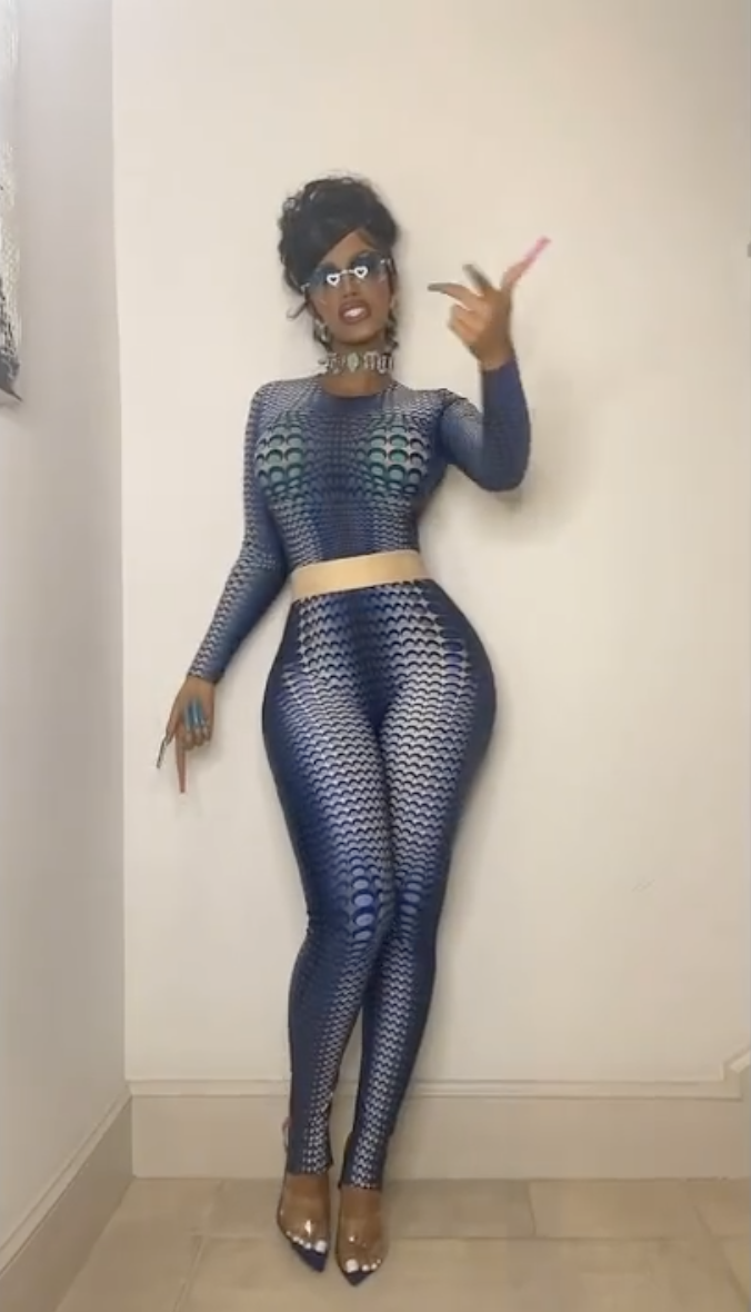 cardi b tight dress