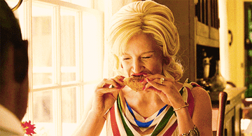 Eating fried chicken in a scene of &quot;The Help.&quot;
