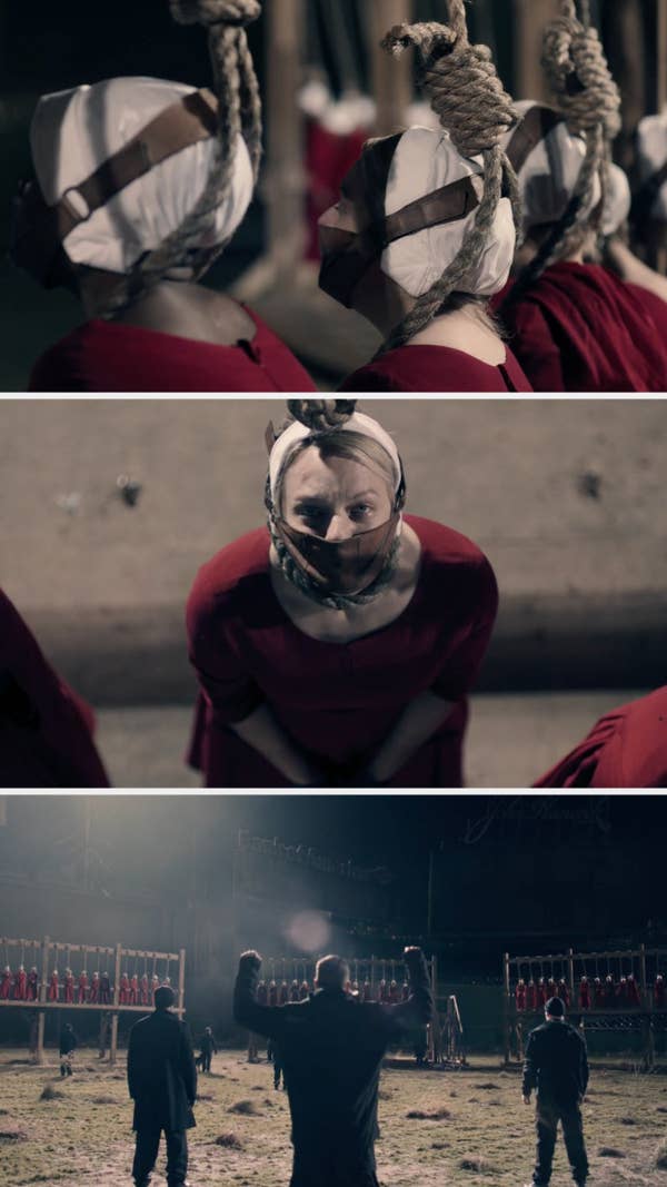 The handmaids on the gallows