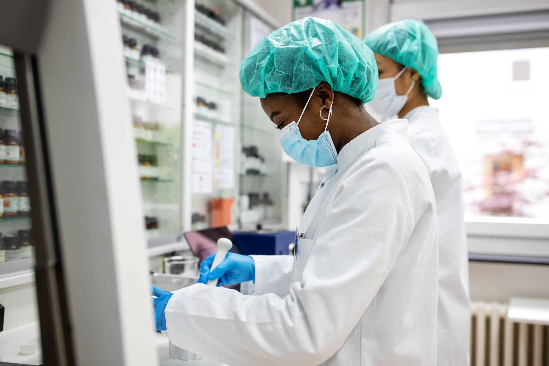 woman working in a lab