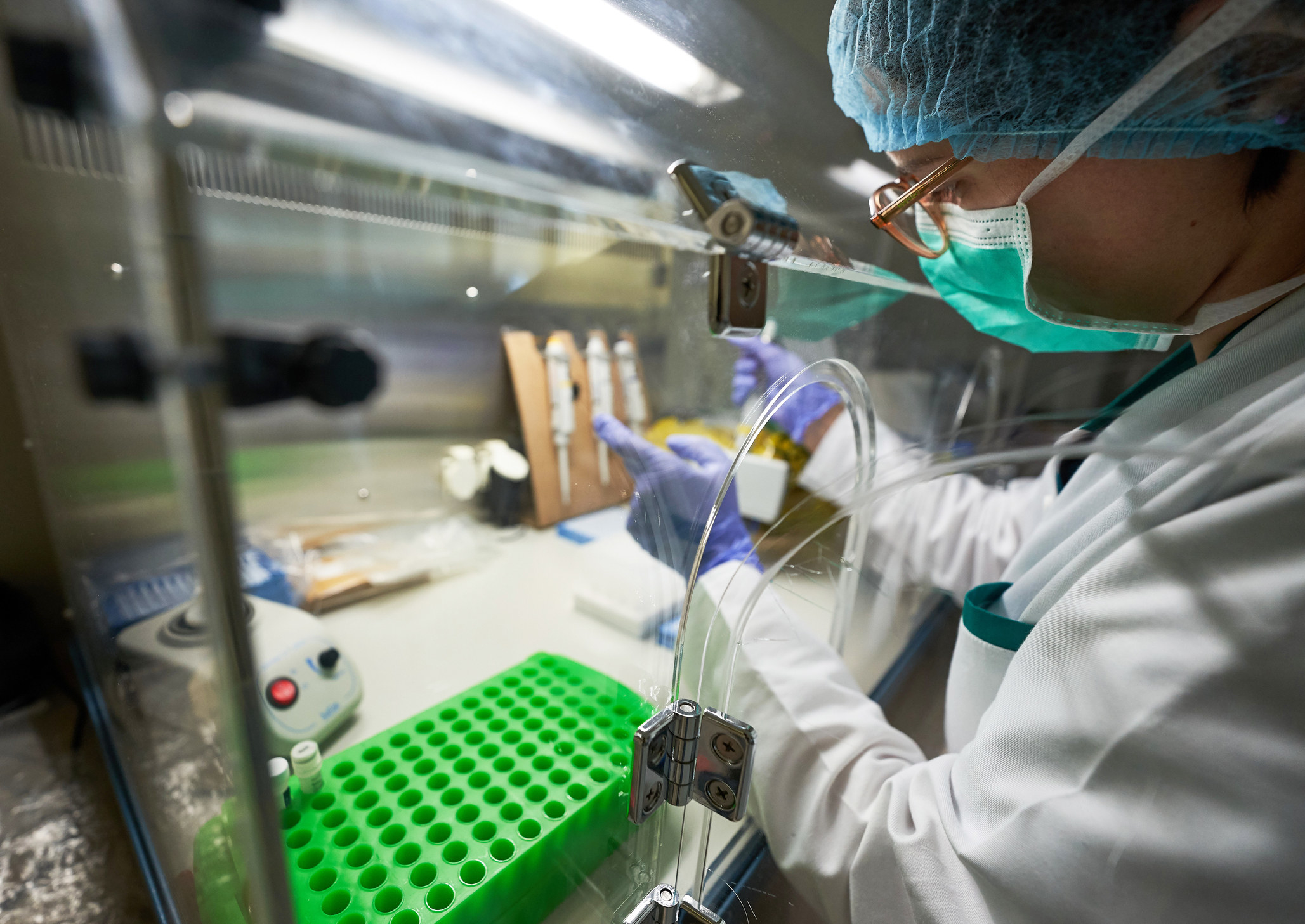 woman working in a lab