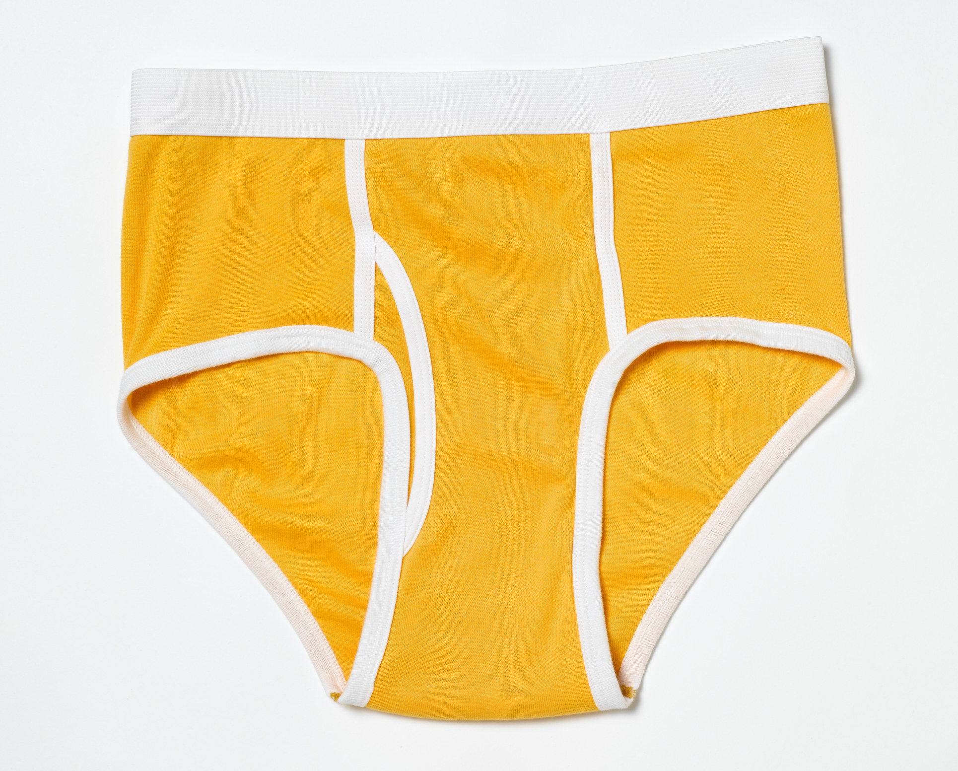 A pair of men&#x27;s yellow underwear