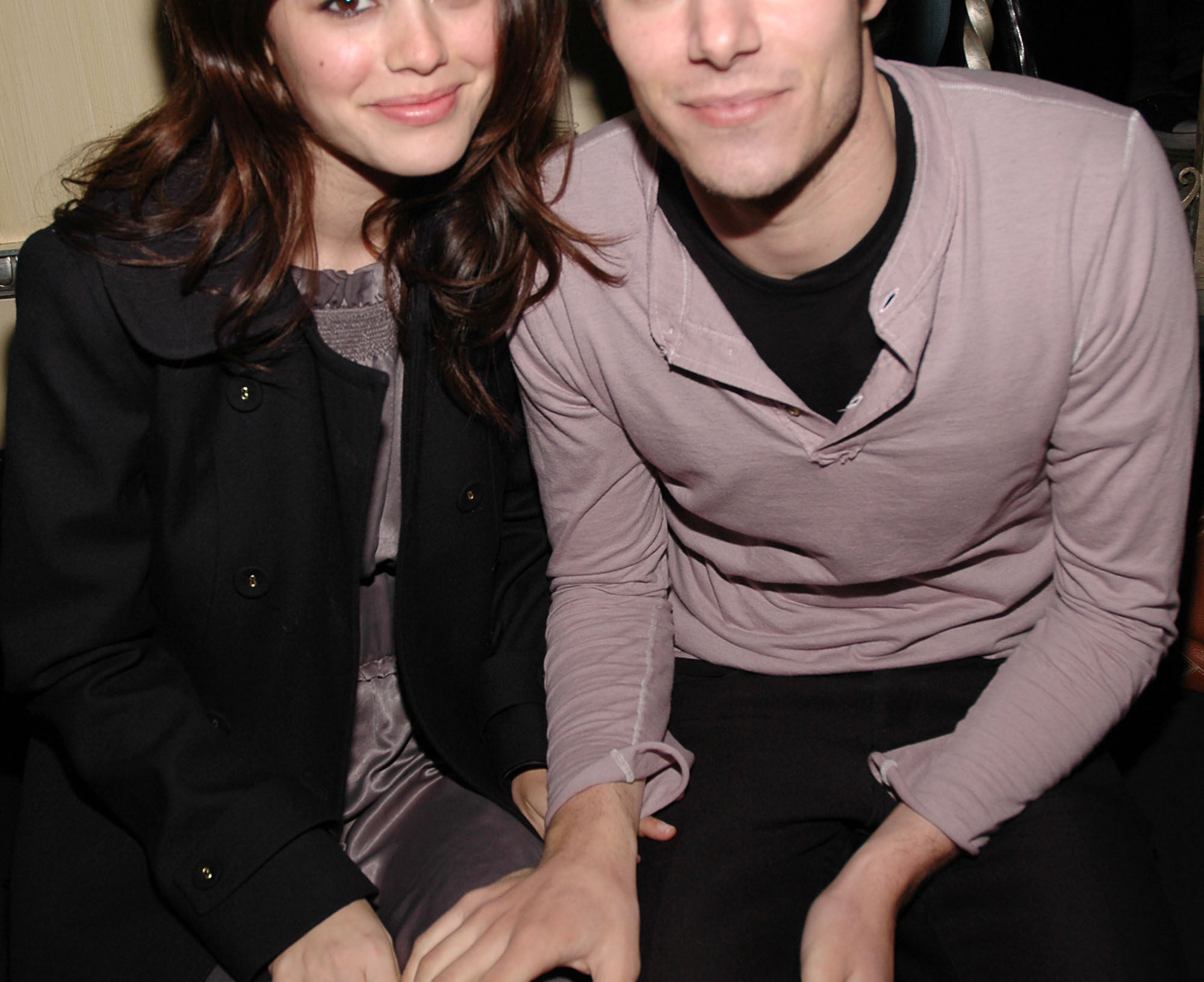Rachel and Adam look happy together