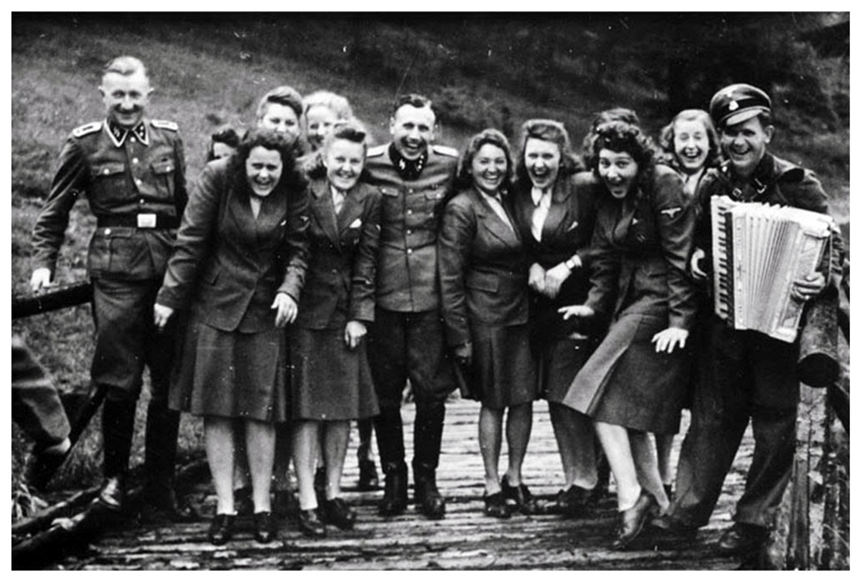 SS personnel posing for a photo