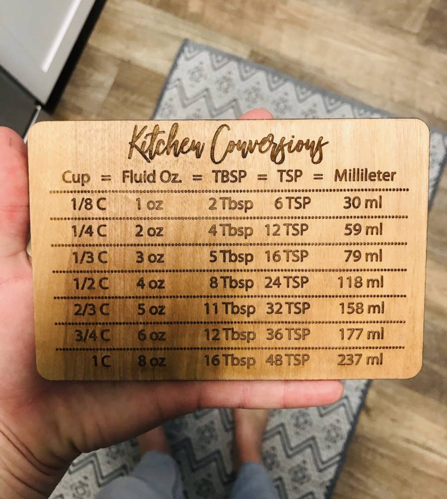 1pc Kitchen Conversion Chart Magnet For Measuring Food & Liquid, Decorative Cooking  Recipe Baking Tool, Metric To Us Standard Conversion Table, Kitchen  Accessories