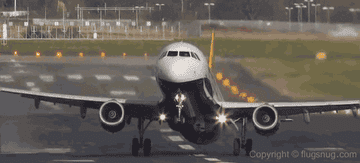 Airplane experiencing bad turbulence at take off