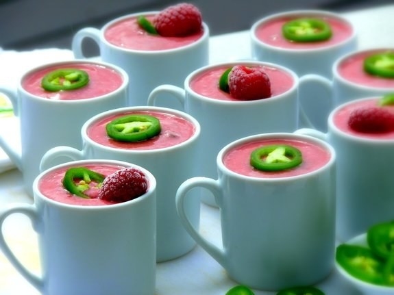 Chilled Raspberry-Chile Soup