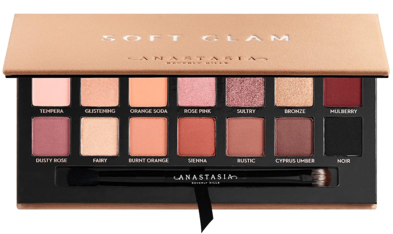 Open Anastasia Beverly Hills soft glam eyeshadow palette