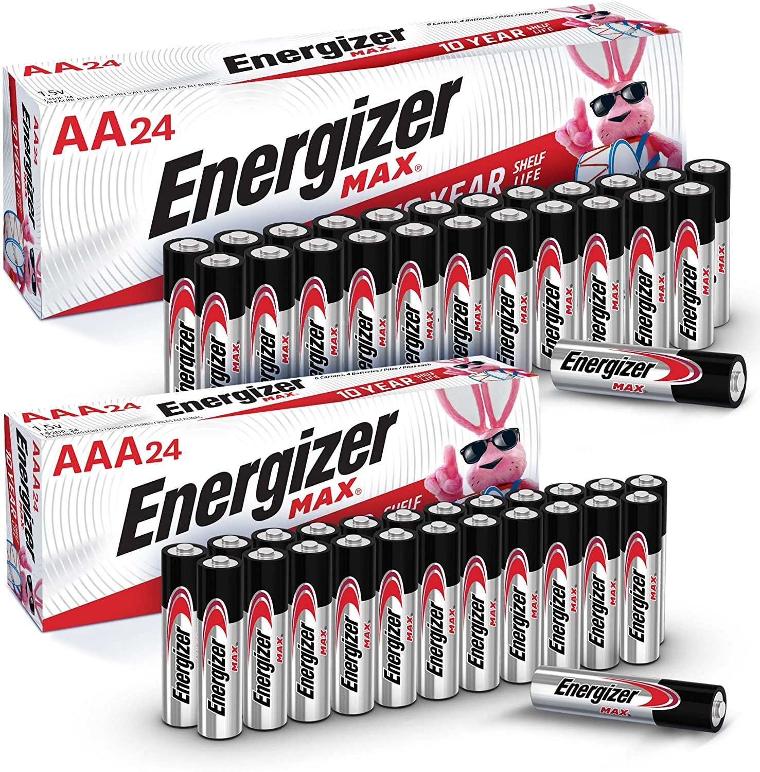 the combo pack of Energizer Max AA and AAA batteries