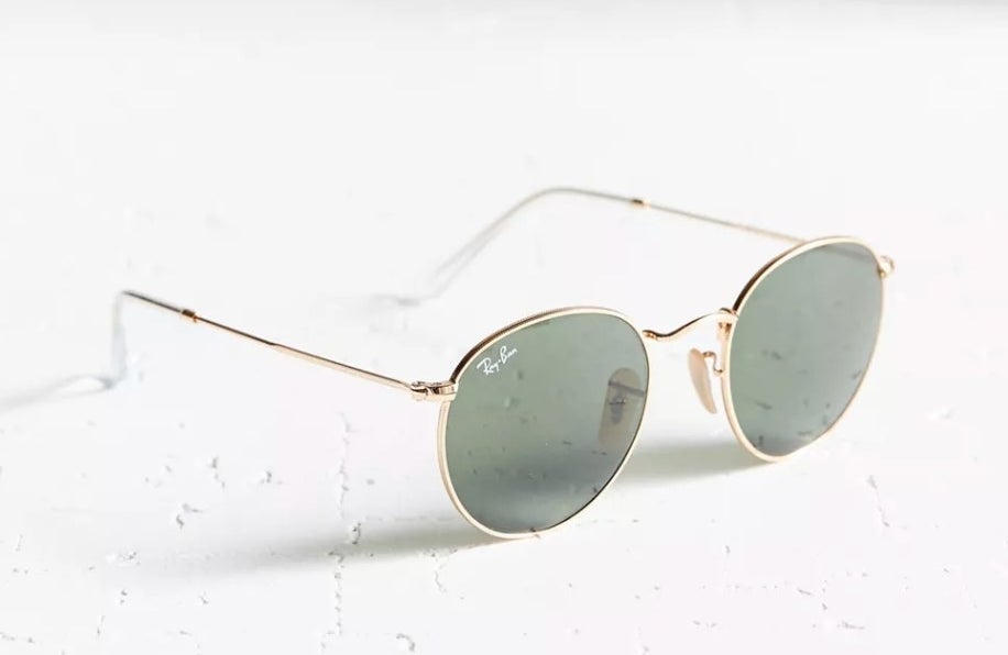 the Ray Ban sunglasses in gold metal