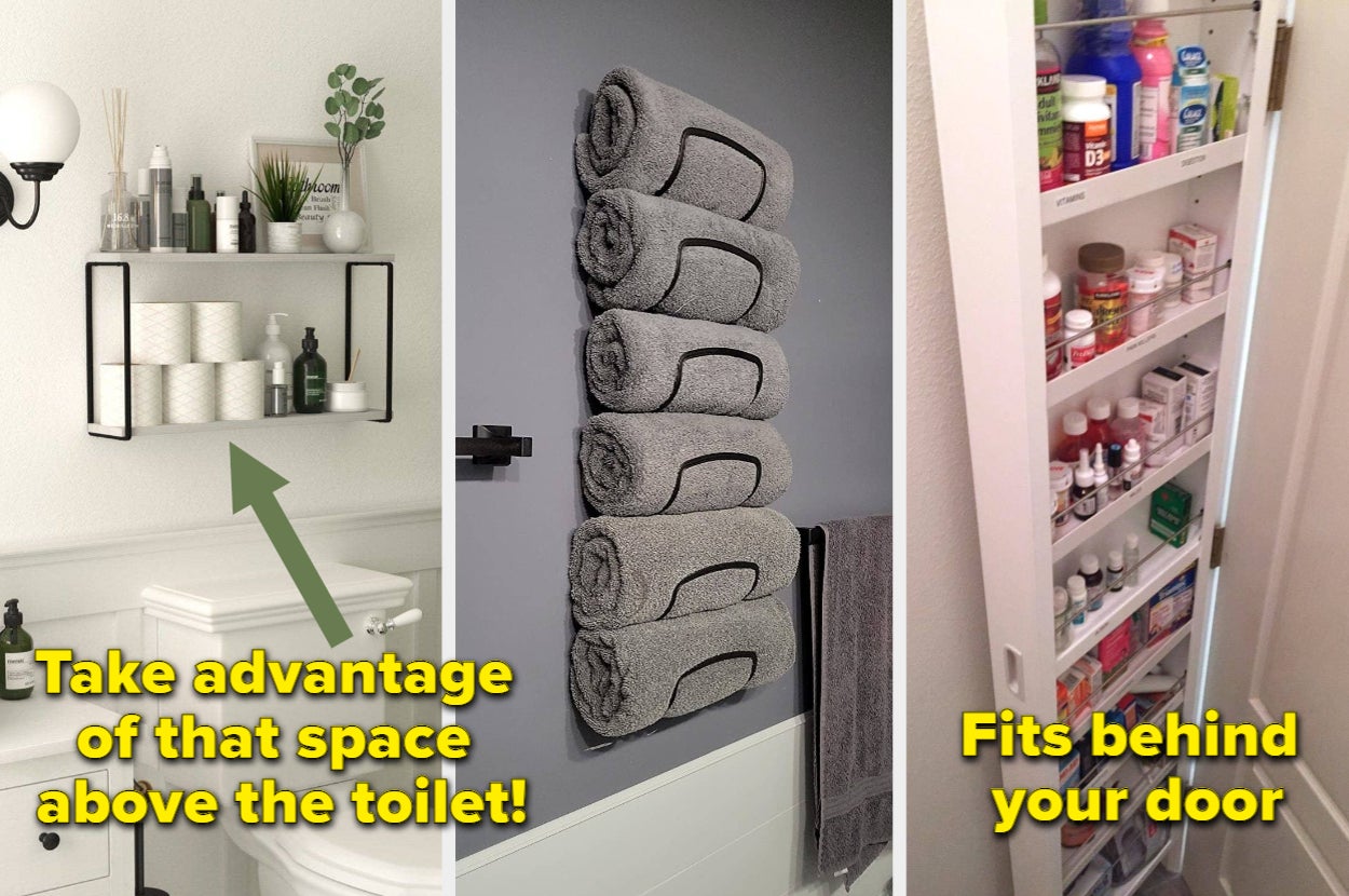 27 Storage Products For Small Bathrooms, image size:1250x830