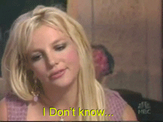 Britney saying &quot;I don&#x27;t know...&quot; during an interview