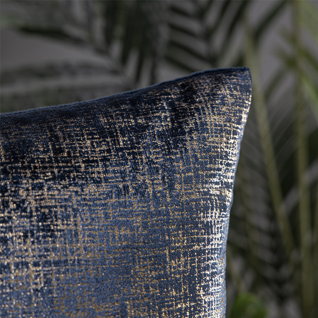 The pillow in navy