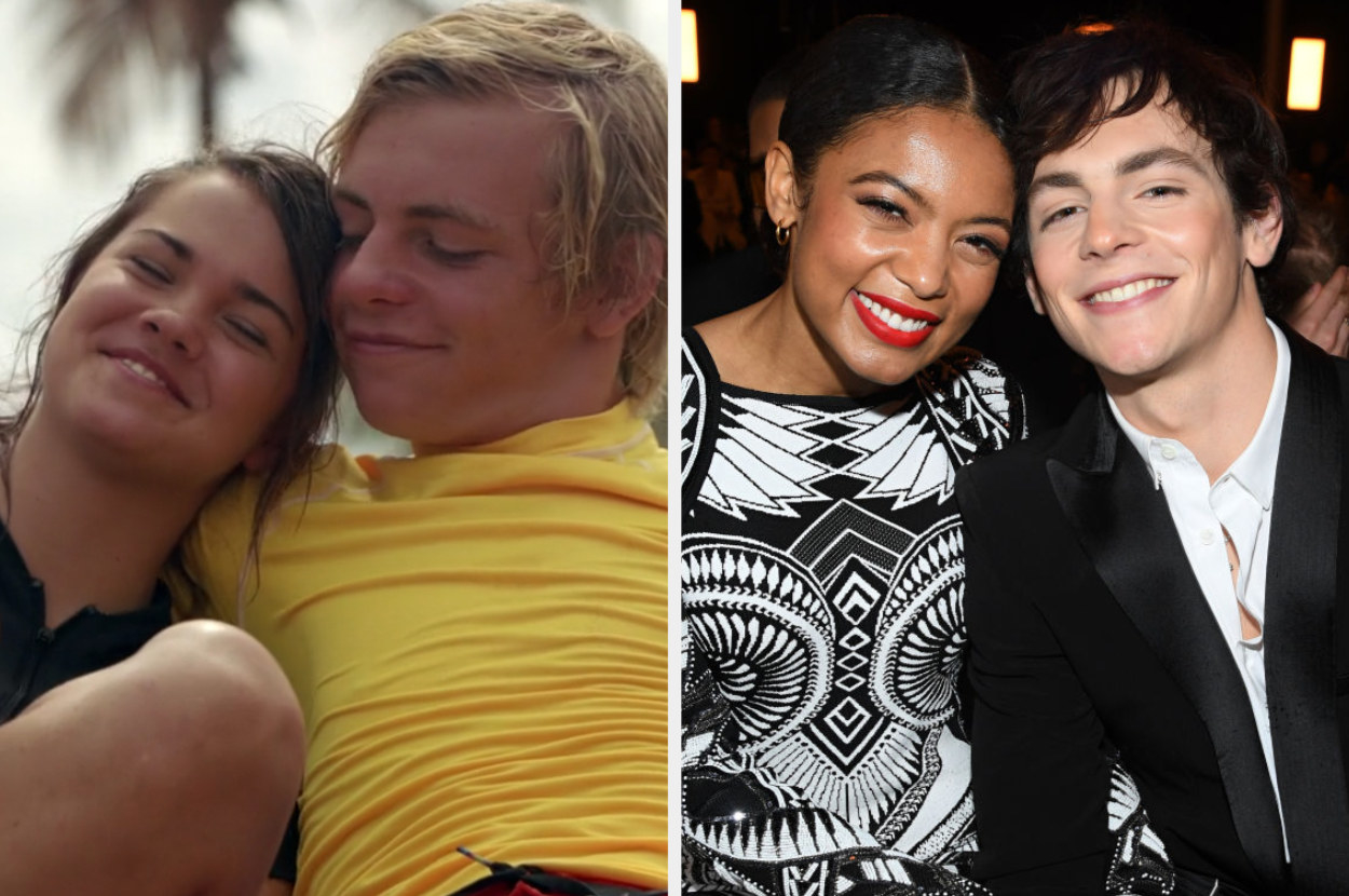 On the left, Lynch sits with co-star Maia Mitchell. On the right, he&#x27;s seated next to Jaz, his girlfriend