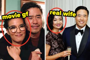 Randall Park's movie girlfriend is Ali Wong. His real wife is Jae Suh Park
